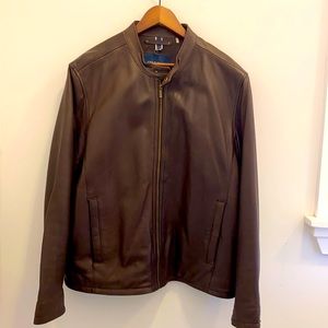 Cole Haan Men’s Brown Leather Jacket
